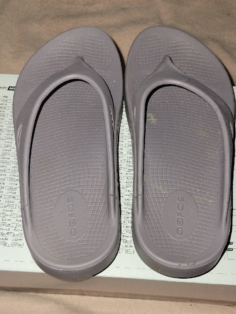 Gray Comfort Foam Thong Sandals - Picture 3 of 6